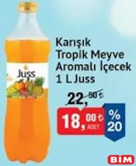 JUSS KARIŞIK TROPİK MEYVE AROMALI İÇECEK 1 L